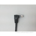 Network rj45/rj12 male/female molded extension cable
